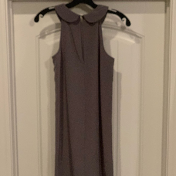 BCBG Grey Dress With Peter Pan Collar - Picture 2 of 3